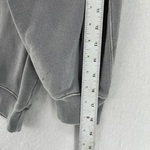 Agolde Los Angeles Sweatshirt Womens XS Gray Fleece Terry Crew Neck 3/4 Sleeves - Picture 5 of 13